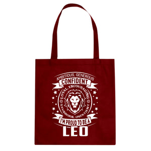 Tote Leo Astrology Zodiac Sign Canvas Tote Bag