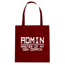 Tote Admin Master of my Domain Canvas Tote Bag