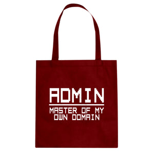 Tote Admin Master of my Domain Canvas Tote Bag