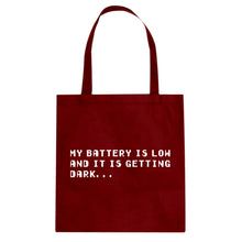 Its Getting Dark Cotton Canvas Tote Bag