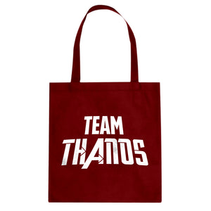 TEAM THANOS Cotton Canvas Tote Bag