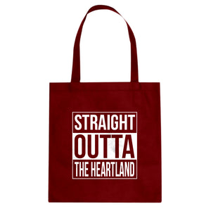 Straight Outta the Heartland Cotton Canvas Tote Bag