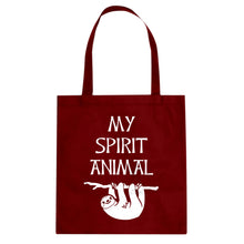 Sloth is my Spirit Animal Cotton Canvas Tote Bag