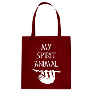Sloth is my Spirit Animal Cotton Canvas Tote Bag