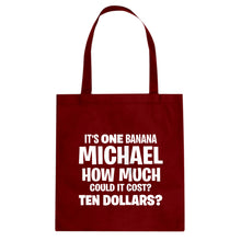 Its ONE BANANA Michael Cotton Canvas Tote Bag