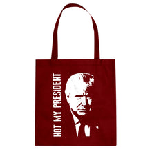 Tote Not My President Donald Trump Canvas Tote Bag