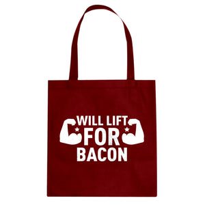 Tote Will Lift for Bacon Canvas Tote Bag