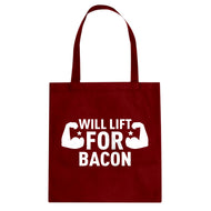 Tote Will Lift for Bacon Canvas Tote Bag