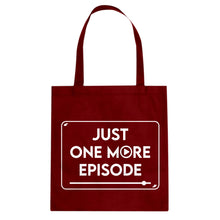 Just one more episode. Cotton Canvas Tote Bag