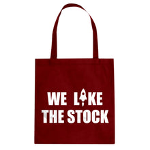 WE LIKE THE STOCK Cotton Canvas Tote Bag