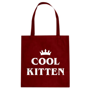 Cool Kitten Cotton Canvas Tote Bag
