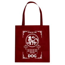 Tote Year of the Dog Canvas Tote Bag