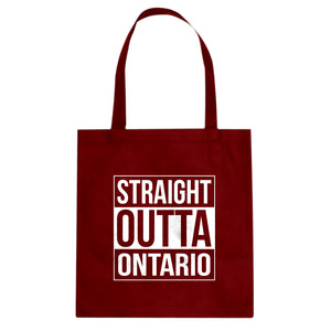 Straight Outta Ontario Cotton Canvas Tote Bag