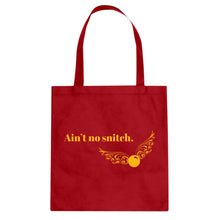 Tote Ain't No Snitch Canvas Tote Bag