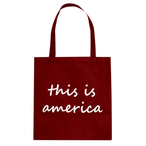 Tote This is America Canvas Tote Bag