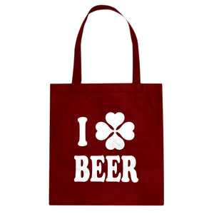 Tote I Love Beer Canvas Tote Bag