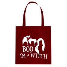 Boo! I'm a Witch! Cotton Canvas Tote Bag