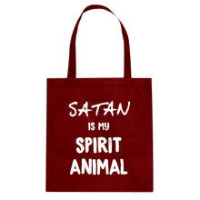 Satan is my Spirit Animal Cotton Canvas Tote Bag