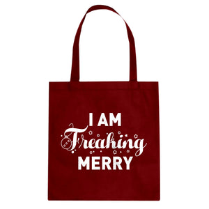 Freaking Merry Cotton Canvas Tote Bag