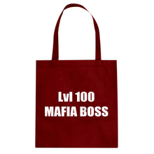 Lvl 100 Mafia Boss Cotton Canvas Tote Bag