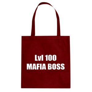 Lvl 100 Mafia Boss Cotton Canvas Tote Bag