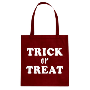 Trick or Treat Cotton Canvas Tote Bag