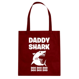 Daddy Shark Cotton Canvas Tote Bag