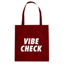 VIBE CHECK Cotton Canvas Tote Bag