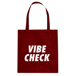VIBE CHECK Cotton Canvas Tote Bag