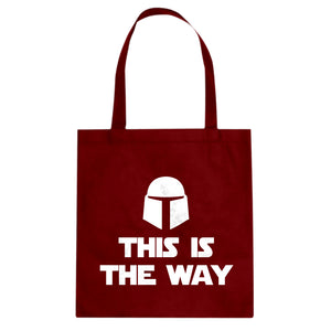 This is the Way Cotton Canvas Tote Bag