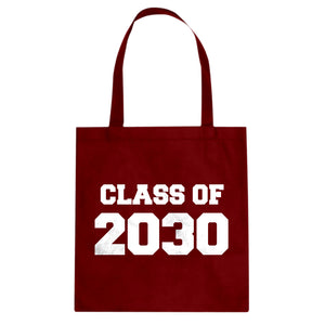 Class of 2030 Cotton Canvas Tote Bag