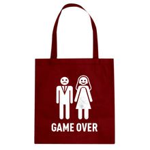 Game Over Cotton Canvas Tote Bag