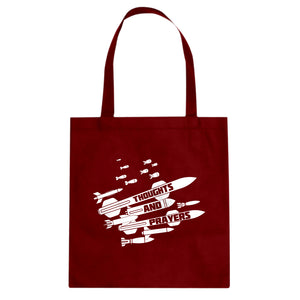 Tote Thoughts and Prayers Canvas Tote Bag
