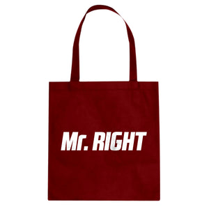 Tote Mr. Right Canvas Tote Bag