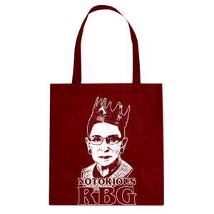 Notorious RBG Ruth Bader Ginsberg Cotton Canvas Tote Bag