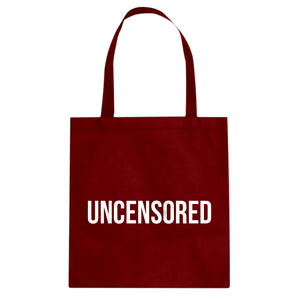 UNCENSORED Cotton Canvas Tote Bag