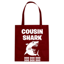 Cousin Shark Cotton Canvas Tote Bag