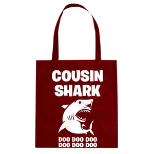 Cousin Shark Cotton Canvas Tote Bag