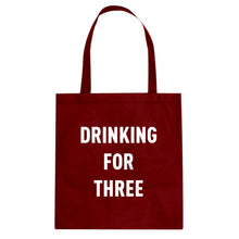 Drinking For Three Cotton Canvas Tote Bag