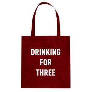 Drinking For Three Cotton Canvas Tote Bag