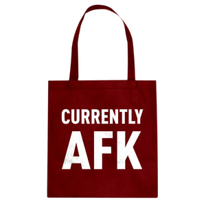 Currently AFK Cotton Canvas Tote Bag