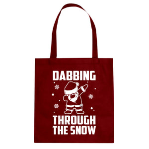 Dabbing through the Snow Cotton Canvas Tote Bag