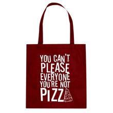 Tote You're Not Pizza Canvas Tote Bag