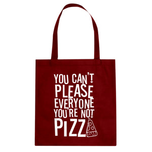 Tote You're Not Pizza Canvas Tote Bag