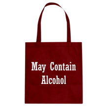 May Contain Alcohol Cotton Canvas Tote Bag