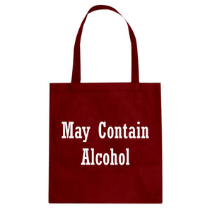May Contain Alcohol Cotton Canvas Tote Bag