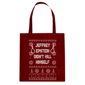 Epstein Didn't Kill Himself Christmas Cotton Canvas Tote Bag