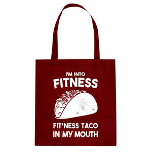 Tote Fitness Taco Canvas Tote Bag