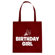 Birthday Girl Cotton Canvas Tote Bag