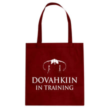 Dovahkiin in Training Cotton Canvas Tote Bag
